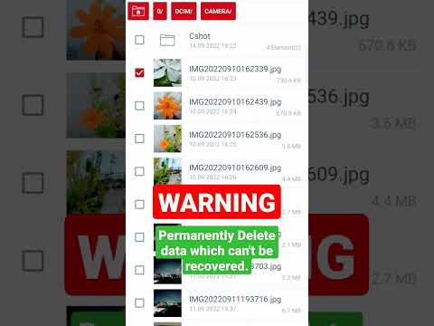 WARNING: 😱This trick will Permanently delete photos, videos from mobile, which can not be recovered.
