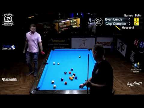 Chip Compton Vs Evan Lunda~1st Annual Fall Classic One Pocket "Finals"
