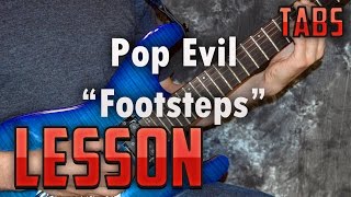 Pop Evil-Footsteps-Guitar lesson-How to play-Hard Rock