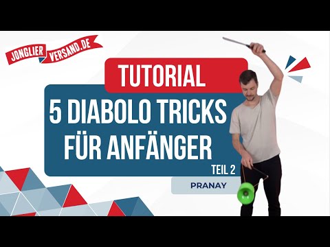 5 Diabolo Tricks for Beginners | Part 2 | Diabolo Tutorial | Juggling Supplies.de | Pranay