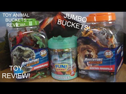 MEGA TOY REVIEW! Adventure Force Dinosaurs Safari Animals AND Reptiles TOYS!