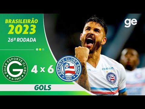 Gols e lances de Goiás x Bahia