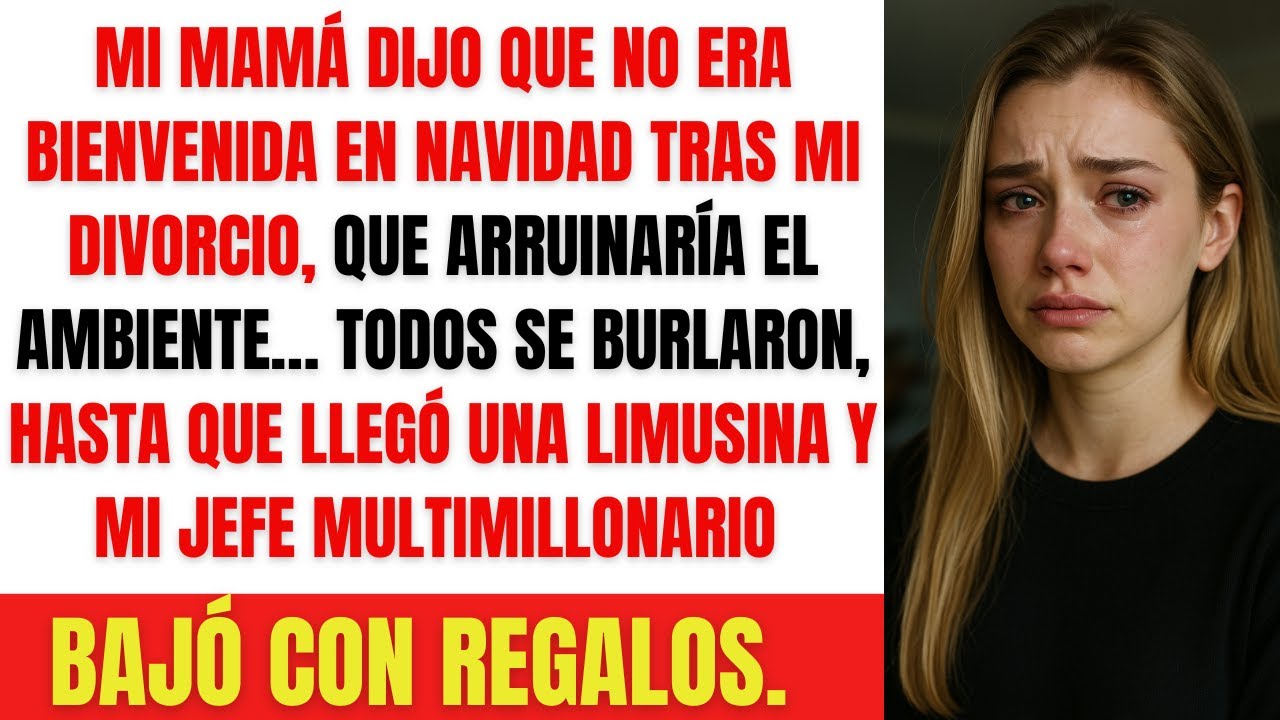 Mi mamá me echó en Navidad tras mi divorcio… hasta que llegó mi jefe millonario con regalos