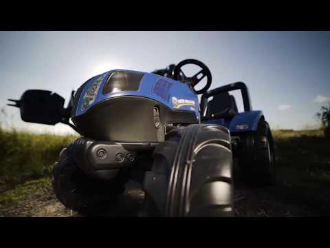 Trampbil FALK Traktor med vagn New Holland 808-141