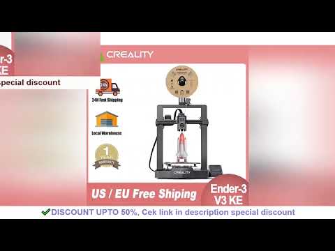 Creality Ender 3 V3 KE 3D Printer 500mm/s MAX Printing X-axis Linear Rail CR Touch Auto Le