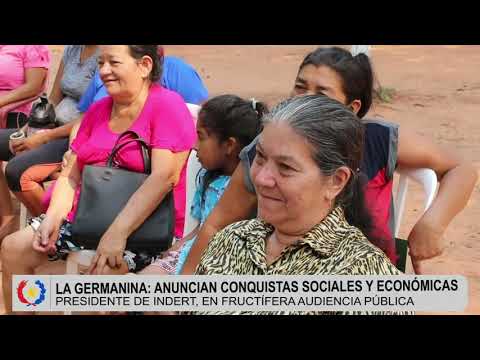 La Germanina: Anuncian conquistas sociales y económicas