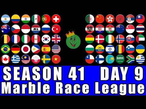 Marble Race League Season 41 Day 9 Marble Race in Algodoo / Marble Race King