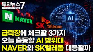 [투자뉴스7 브리핑] 급락장에 체크할 3가지 오늘 출동할 AI 방위대 NAVER와 SK텔레콤 대응할까 / 머…