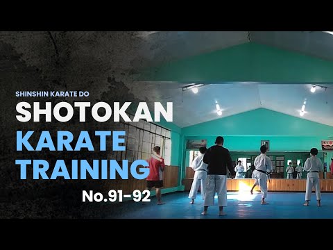 Shotokan Karate Training No.91-92 - Kihon, Heian Shodan and Heian Nidan Kata