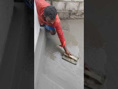 Floor plastering with cement | #construction #shortsfeed #shorts #plaster #satisfying #amazing