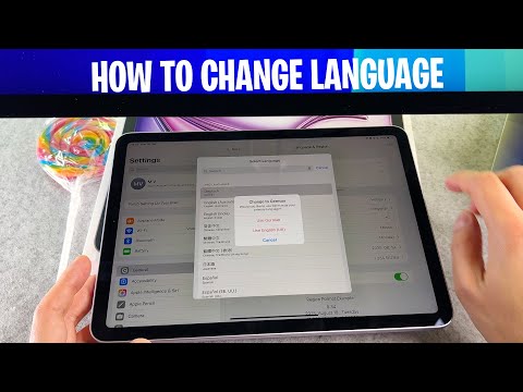 How to Change Language on iPad Air M1 M2 M3