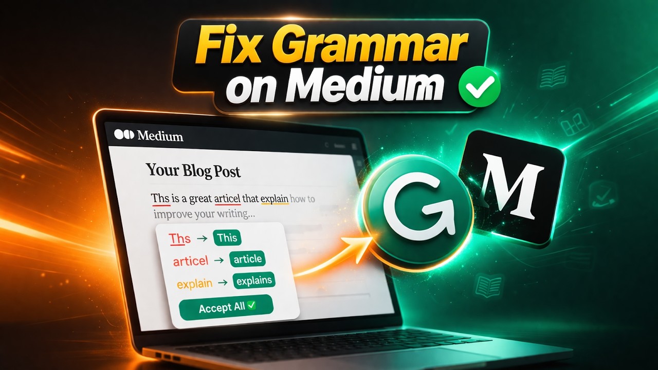 How to Fix Grammar on Medium with Grammarly | Quick Trick to Perfect Your Blog ✅