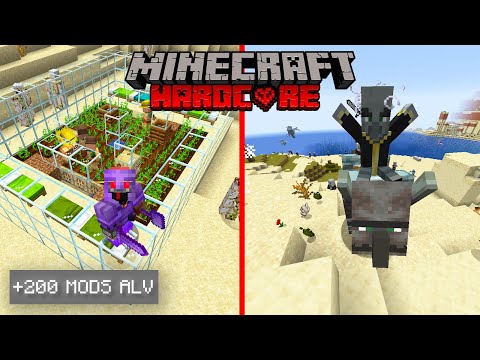 UNBELIEVABLE! Minecraft Hardcore with ALL Mods 🔥