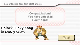 Unlock Funky Kong in 6:45 (4:54 IGT) — Mario Kart Wii Category Extensions