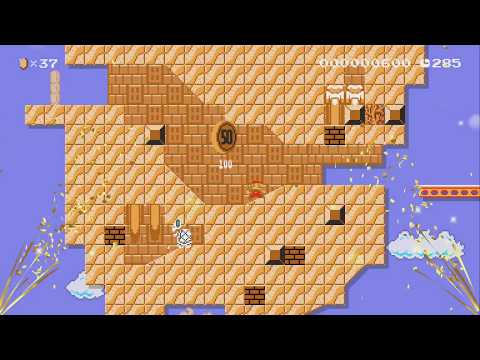 Descending the Crumbling Pyramid by Nicolai - Super Mario Maker 2 - No Commentary 1bx