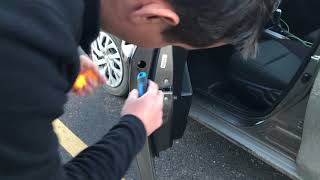 How to remove Toyota Corolla or Camry door lock to find key code