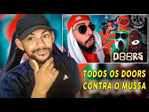 5 Monstros do Doors (Roblox) Vs. Mussoumano - Batalha com Games (Compilado) (React)