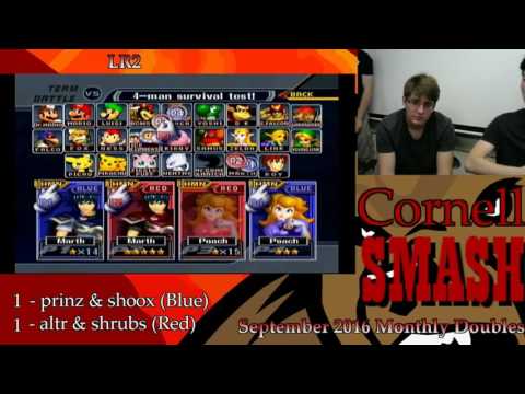 CU Monthly 13 - prinz & shoox (Blue) vs altr & shubs (Red) Doubles Losers - SSBM