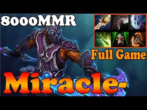 Dota 2 - Miracle- 8000MMR Plays Antimage with Divine Rapie - Full Game - Ranked Match Gameplay