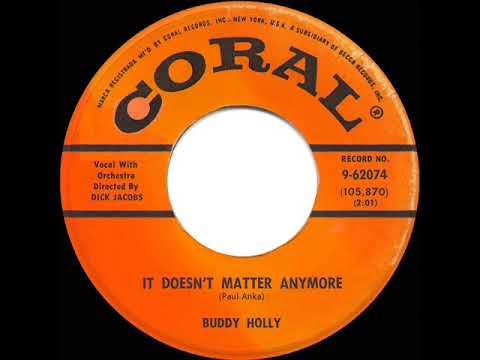 1959 HITS ARCHIVE: It Doesn’t Matter Anymore - Buddy Holly (#1 UK hit)
