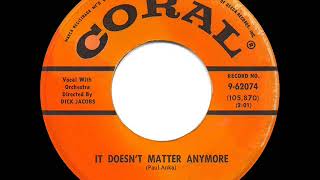 1959 HITS ARCHIVE: It Doesn’t Matter Anymore - Buddy Holly (#1 UK hit)