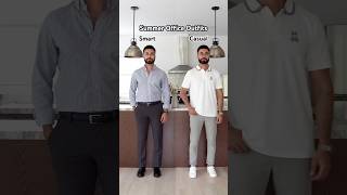 Summer office outfits. Smart vs Casual. #officeoutfit #summeroutfits