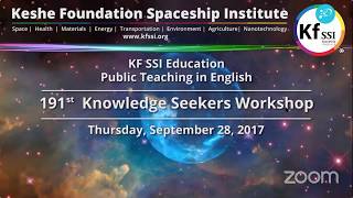 191st Knowledge Seekers Workshop - Sept 28, 2017