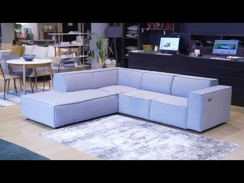 2-Sitzer Sofa KINX Webstoff - Webstoff Osta: Anthrazit - Sitztiefenverstellung