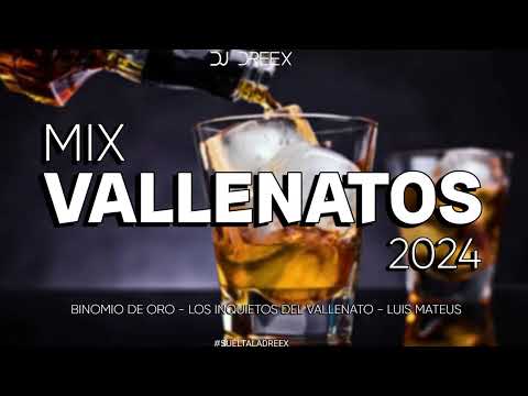 MIX VALLENATOS 2024 PA' LLORAR & BEBER - DJ DREEX / Binomio De Oro, Los Diablitos, Luis Mateus