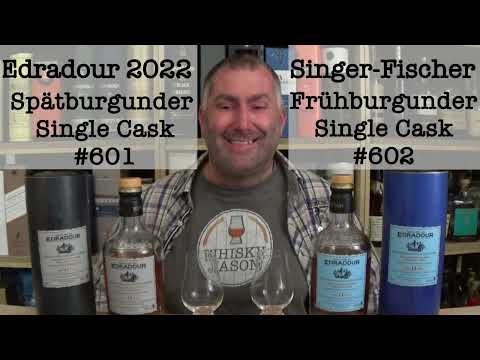 Edradour 2007/2022 Singer-Fischer Spätburgunder Single Cask #601 vs  Frühburgunder Single Cask #602