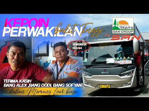 LUAR BIASA!!! PERWAKILAN BUS PO.SAN BUKITTINGGI MENYAMBUT HANGAT KEDATANGAN RAJA JALANAN.