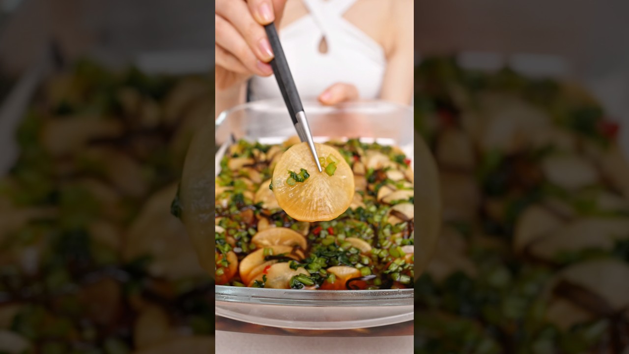 パリパリ無限大根大量生産❤️‍🔥切って混ぜるだけでやみつきの味！