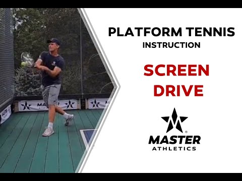 Master Athletics   Screen Drive in Platform Tennis