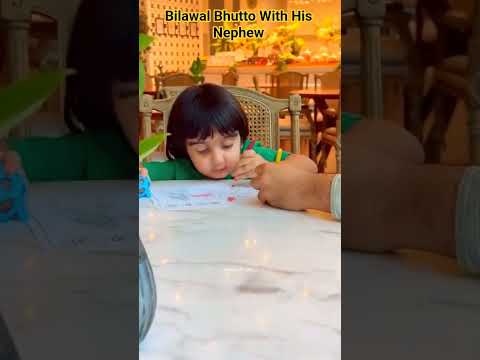 Bilawal Bhutto With His Nephew #ppp #bilawalbhutto #nephew