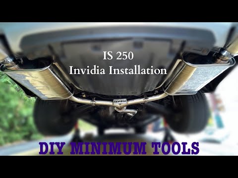 Replacing 2010 lexus is250 exhaust to Invidia q300 axle back
