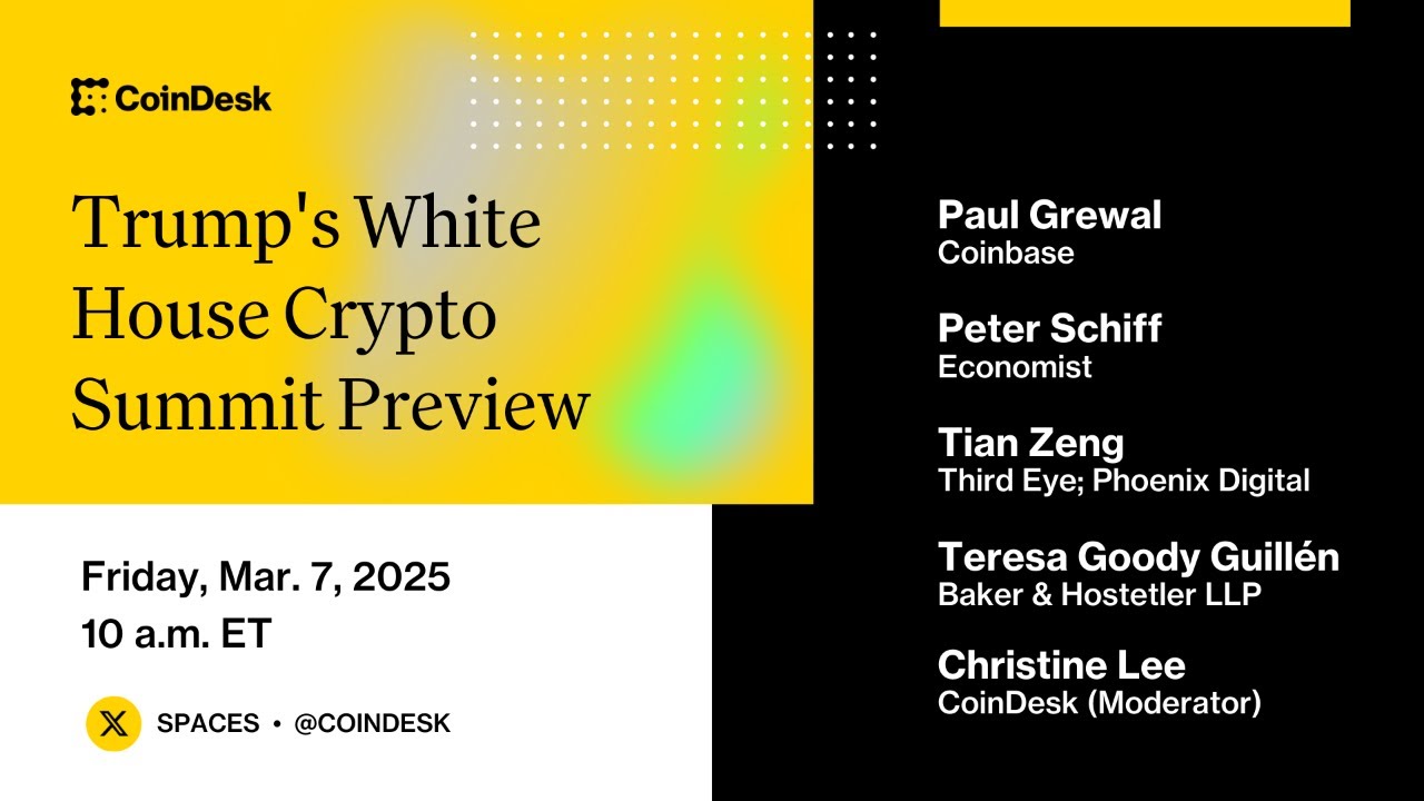 WATCH LIVE: Trump's White House Crypto Summit Preview