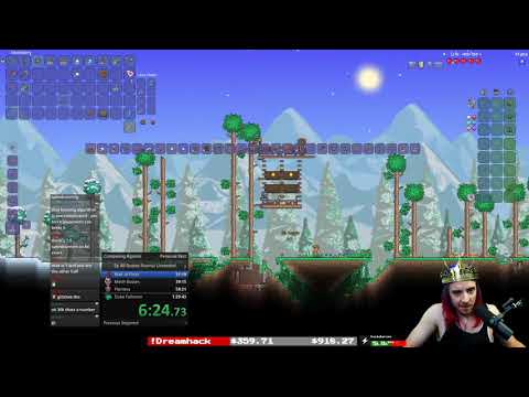 Terraria Speedrun 2p All Bosses Normal Unseeded 1:10:00 WR