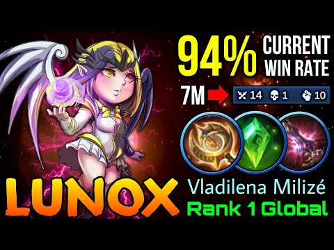 94% Current Win Rate Lunox Dominate The War! - Top 1 Global Lunox by Vladilena Milizé - MLBB
