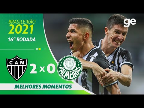 ATLÉTICO-MG 2 X 0 PALMEIRAS | MELHORES MOMENTOS | 16ª RODADA BRASILEIRÃO 2021 | ge.globo