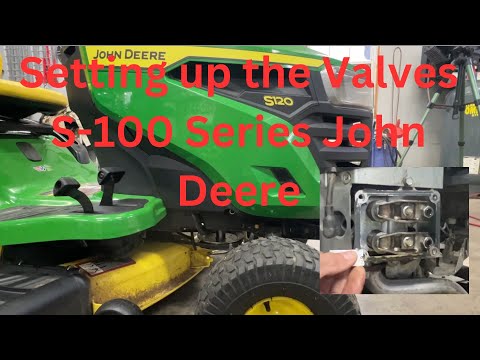 John Deere S120 Valve Adjustment On A 22hp Briggs And Stratton. 100 Series  S130, S140, S160, S170