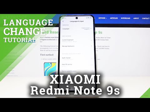 How to Change Language on Xiaomi Redmi Note 9s – Language Settings