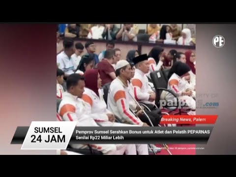 Pemprov Sumsel Serahkan Bonus Atlet dan Pelatih Peparnas 