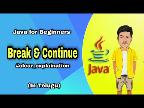 Break Continue In Java Break Statement In Java Java Tutorial In Telugu