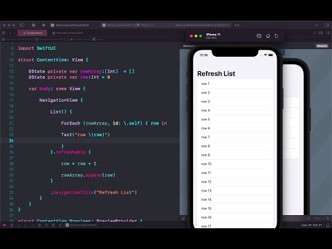 How to enable pull to refresh iOS 15 SwiftUI