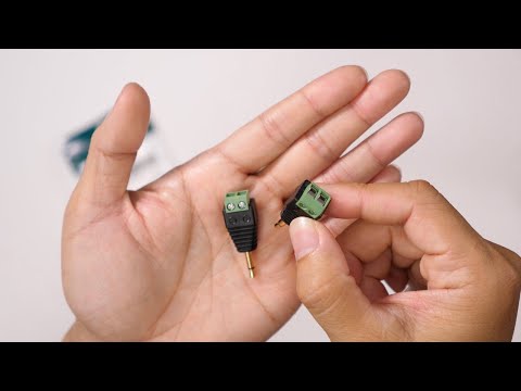 CERRXIAN 3.5mm TS Mono Male to 2 Pin Screw Terminal Solderless Balum Converter Adapter Unboxing