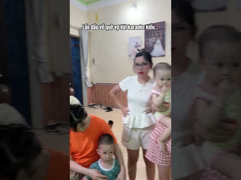 Going to my wife's house to sing karaoke is so strange | Tom & Trinh Couple #Shorts