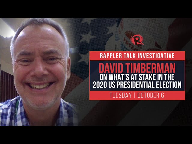 Rappler Talk: David Timberman on what’s at stake in the 2020 US presidential election