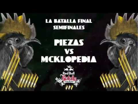 Piezas vs Mc Klopedia Semifinal 2009 Red Bull Batalla de los Gallos LETRA