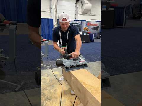 Two more massive timber framing tools I saw at the show #woodworking #tools #maker #sawdust