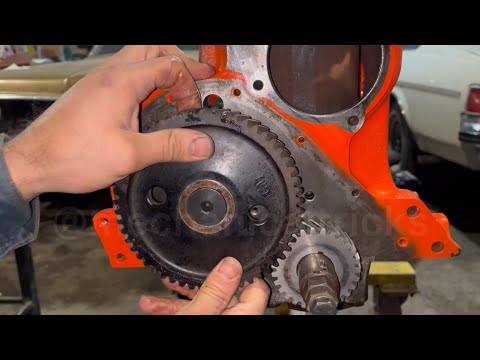 How to install the Camshaft timing gear and the crankshaft of the Chevrolet six-cylinder engine ?